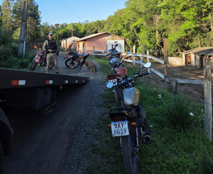 APREENSÃO DE MOTOCICLETAS ADULTERADAS E DESARTICULAÇÃO DE OFICINA CLANDESTINA