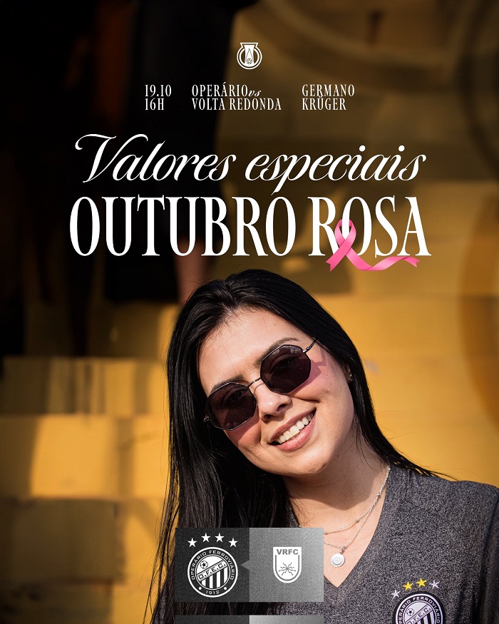 OPERÁRIO TEM PROMOÇÃO DE INGRESSOS PARA MULHERES NO JOGO COM O VOLTA REDONDA