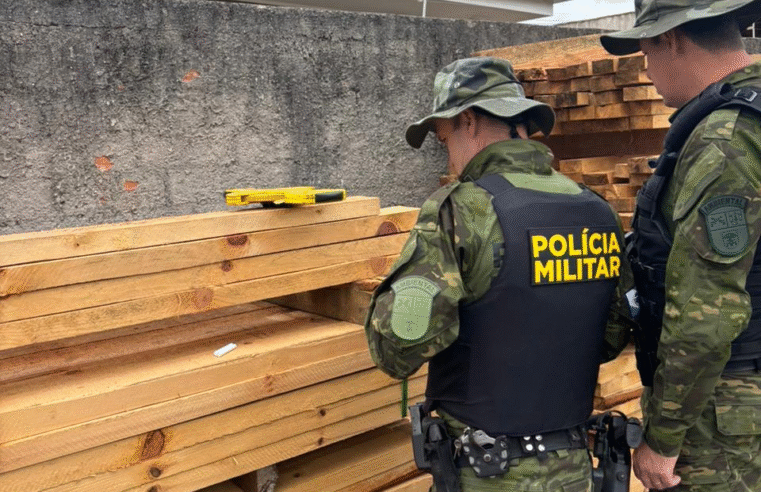 POLÍCIA MILITAR AMBIENTAL REALIZA FISCALIZAÇÃO EM COMÉRCIO DE MADEIRAS EM PONTA GROSSA