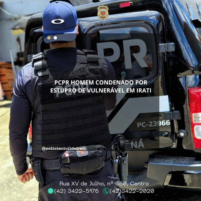 PCPR HOMEM CONDENADO POR ESTUPRO DE VULNERÁVEL